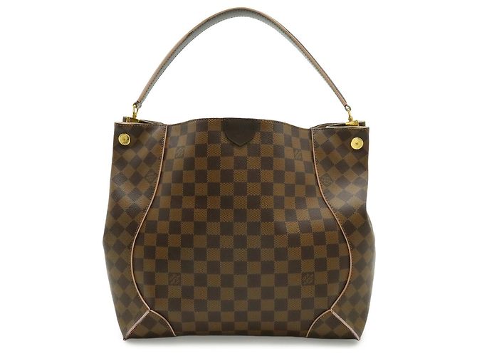 Borsa a spalla Hobo Damier Caissa di Louis Vuitton Marrone Rosa Damier ebene - vista 2