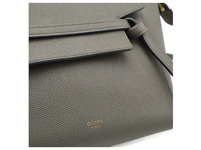 Belt Bag Céline Borsa a mano Celine Belt Nano in grigio Marrone - vista 10