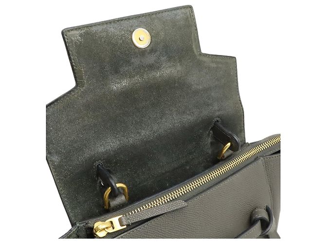 Belt Bag Céline Borsa a mano Celine Belt Nano in grigio Marrone - vista 8