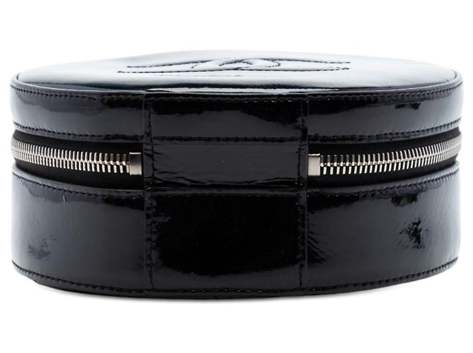 Borsa rotonda in vernice nera CC di Chanel Nero - vista 3