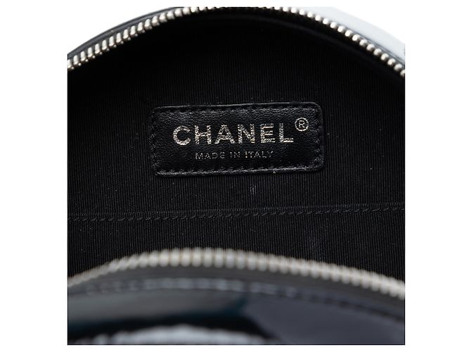 Borsa rotonda in vernice nera CC di Chanel Nero - vista 5