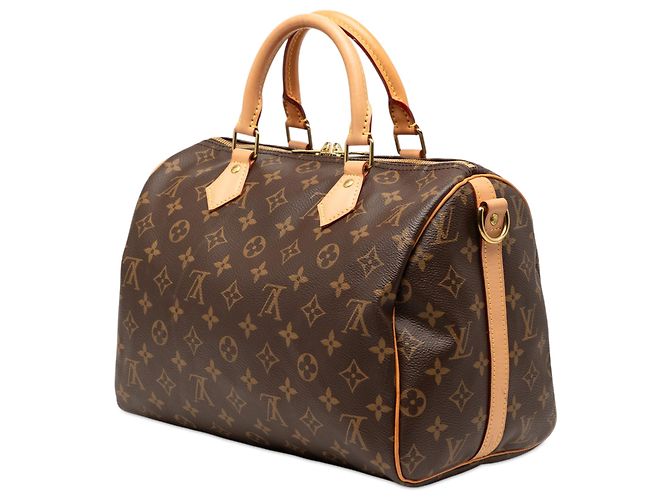 Louis Vuitton Borsa Speedy Bandoulière 30 Monogramma Marrone - vista 2