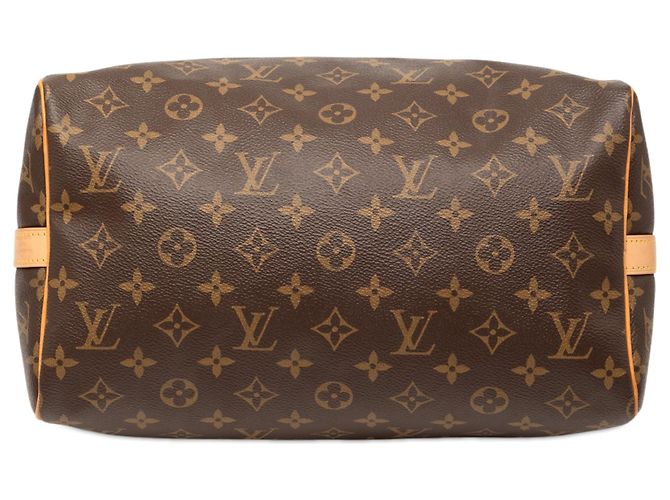 Louis Vuitton Borsa Speedy Bandoulière 30 Monogramma Marrone - vista 3