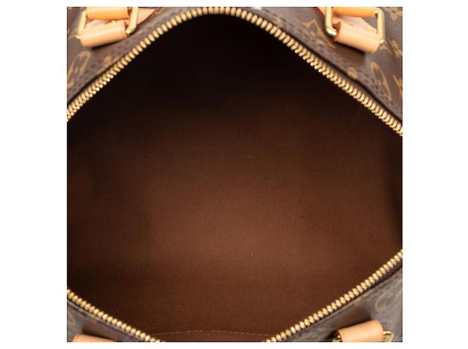 Louis Vuitton Borsa Speedy Bandoulière 30 Monogramma Marrone - vista 4