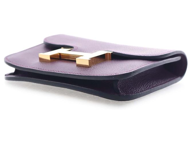 Portafoglio Slim Constance Evercolor Viola Hermès Porpora Viola scuro - vista 13