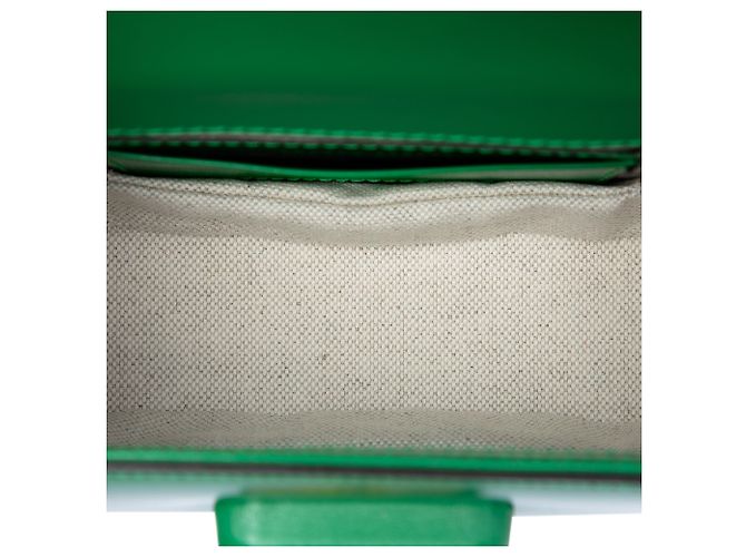 Bamboo Bolsa de mão mini de couro verde Gucci 1947 com alça de bambu - vista 5