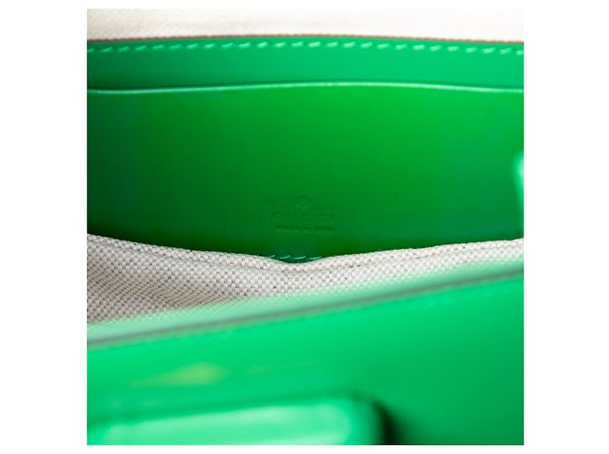 Bamboo Bolsa de mão mini de couro verde Gucci 1947 com alça de bambu - vista 6