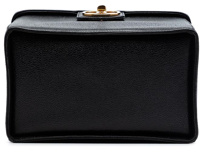 Borsa Vanity Turnlock Caviar Nera CC di Chanel Nero - vista 3