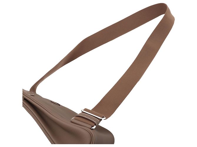 Hermès Zaino PM Kelly Hac in Togo Marrone Taupe - vista 10