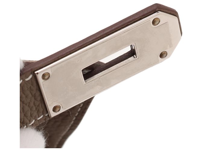 Hermès Zaino PM Kelly Hac in Togo Marrone Taupe - vista 6