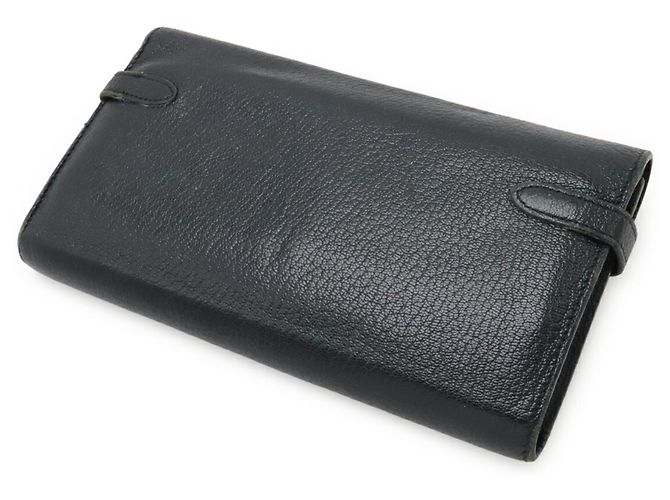 Cartera bi-fold larga Kelly de Hermès Negro - vista 3