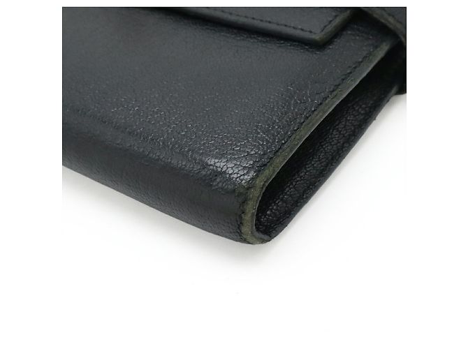 Cartera bi-fold larga Kelly de Hermès Negro - vista 4