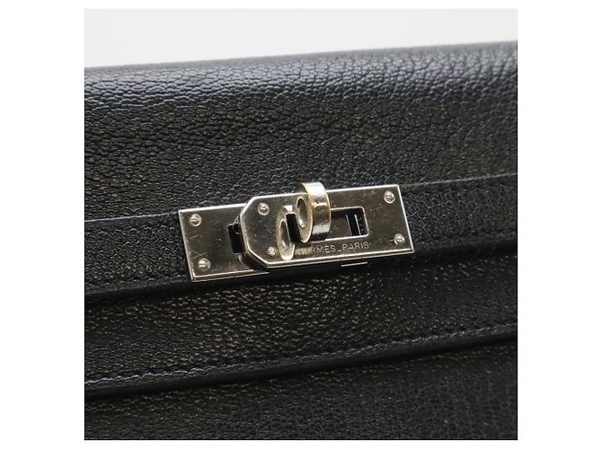 Cartera bi-fold larga Kelly de Hermès Negro - vista 5
