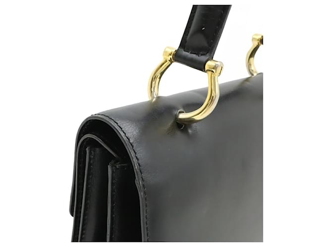 Céline Borsa Gancini Double Flap CELINE Nero - vista 5