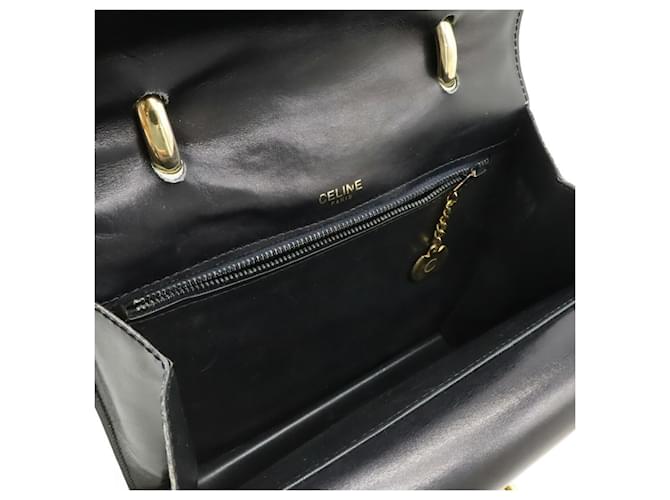 Céline Borsa Gancini Double Flap CELINE Nero - vista 8