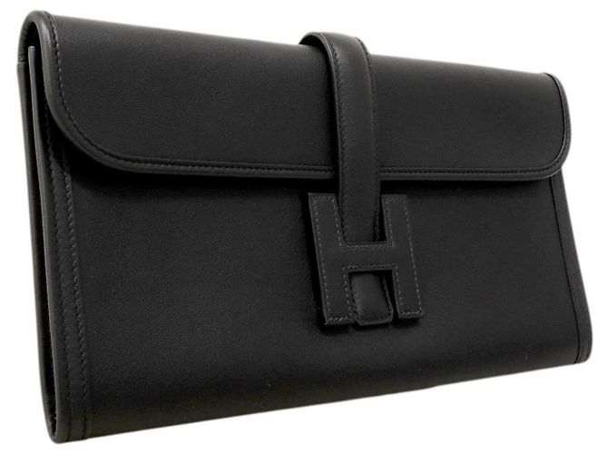 Borsa Clutch Jige Elan Swift di Hermès Nero - vista 2
