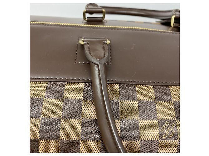 Borsa Boston Louis Vuitton - Damier Greenwich GM N41155 Ebano Damier ebene - vista 8