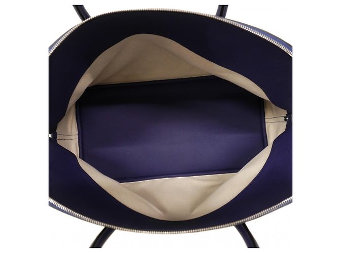 Borsa Hermès Bolide 45 Casaque Blu - vista 4