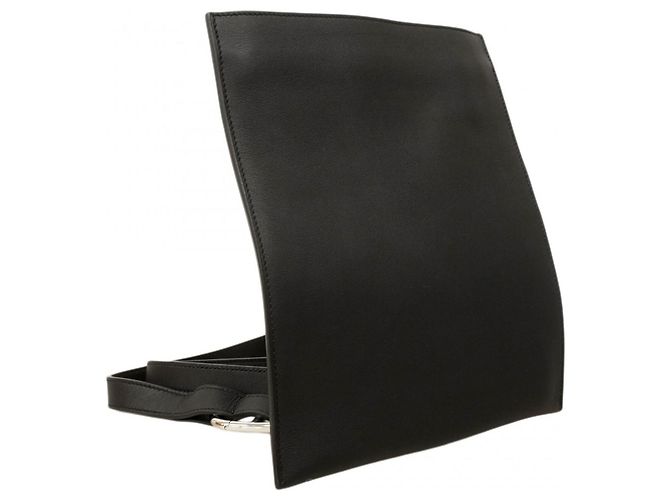 Borsa a tracolla nera Hermès in pelle Swift Nero - vista 2