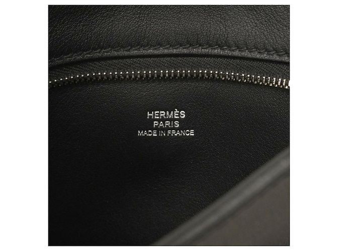 Borsa a tracolla nera Hermès in pelle Swift Nero - vista 5