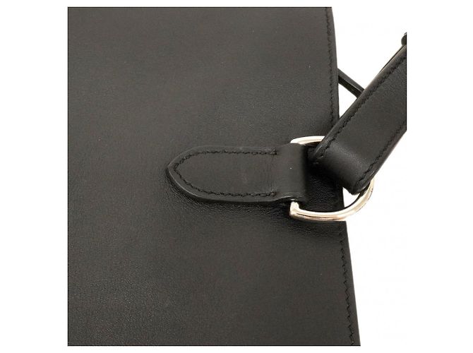 Borsa a tracolla nera Hermès in pelle Swift Nero - vista 6