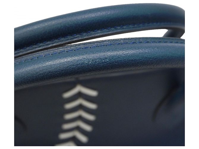 Sac à main Baseball Bolide 45 d'Hermès Bleu Marine - vue 8