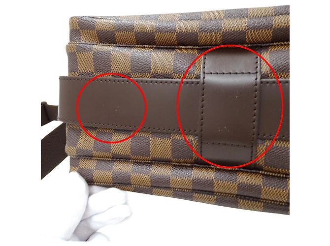 Borsa a Spalla in Tela Damier Louis Vuitton Marrone Damier ebene - vista 10