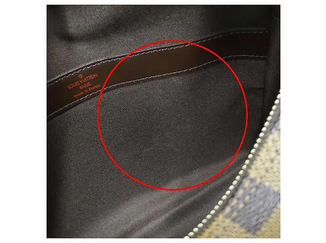 Borsa a Spalla in Tela Damier Louis Vuitton Marrone Damier ebene - vista 7