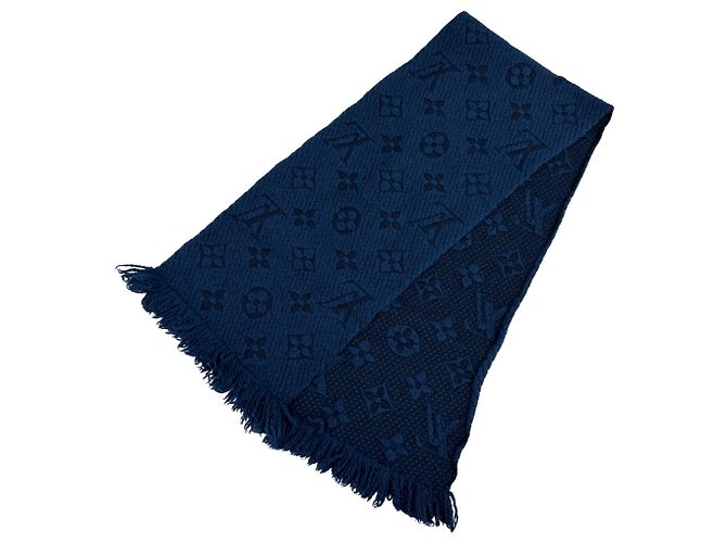 Sciarpa in Lana Louis Vuitton in Blu Marino Blu navy - vista 2