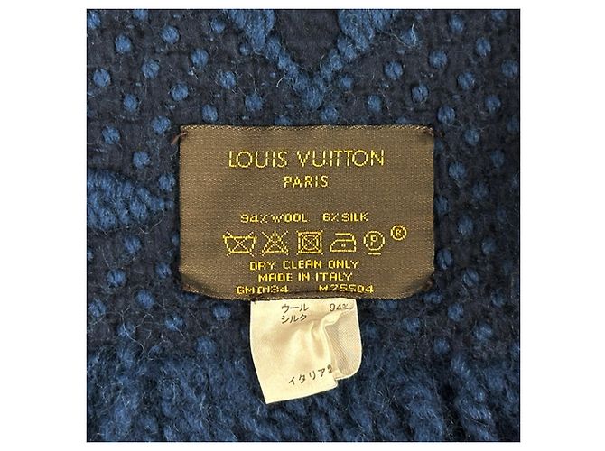 Sciarpa in Lana Louis Vuitton in Blu Marino Blu navy - vista 3
