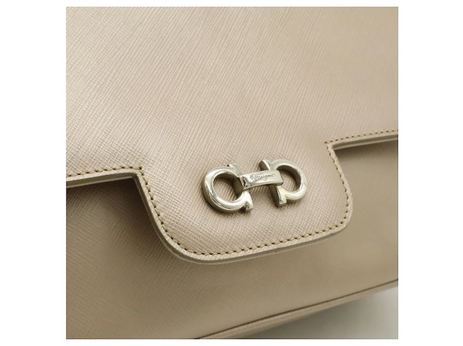 Borsa Double Gancini Salvatore Ferragamo Rosa D'oro - vista 10