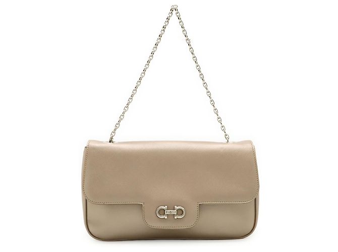 Borsa Double Gancini Salvatore Ferragamo Rosa D'oro - vista 2