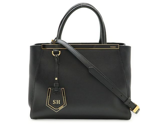 Fendi Petite 2Jours Handtasche Schwarz - Ansicht 2