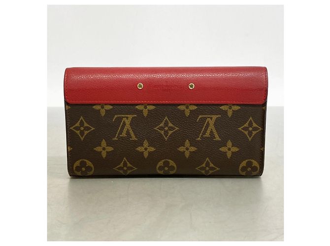 Portafoglio Lungo Pallas Monogramma Louis Vuitton Marrone Fuschia - vista 10