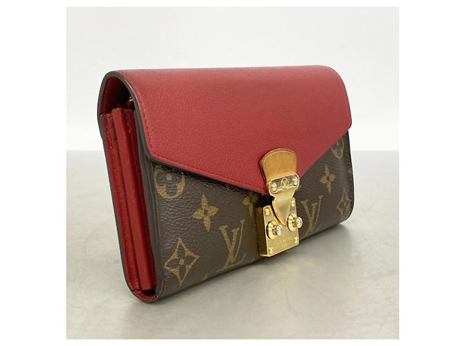 Portafoglio Lungo Pallas Monogramma Louis Vuitton Marrone Fuschia - vista 2