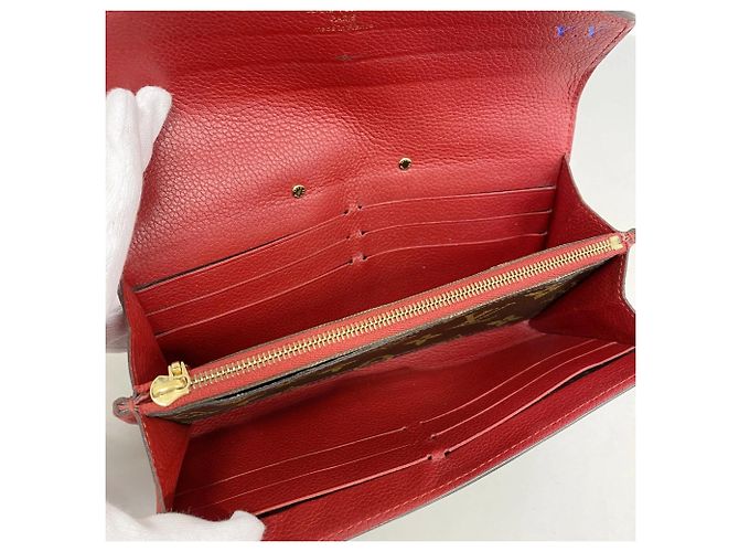Portafoglio Lungo Pallas Monogramma Louis Vuitton Marrone Fuschia - vista 3