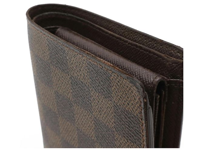 Cartera Bi-fold Marco Damier Louis Vuitton Castaño - vista 5