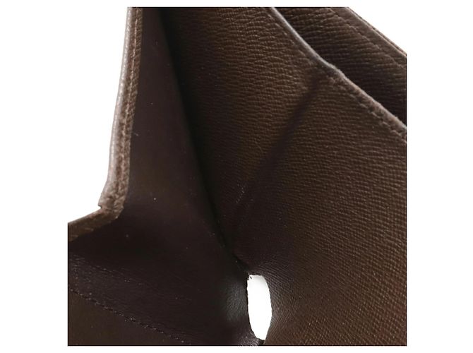 Cartera Bi-fold Marco Damier Louis Vuitton Castaño - vista 8