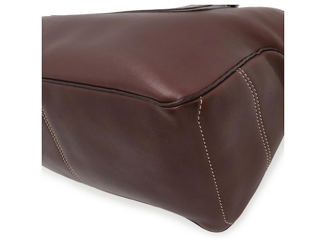 Céline Borsa a mano Celine Boogie Bag in Bordeaux Bordò - vista 4