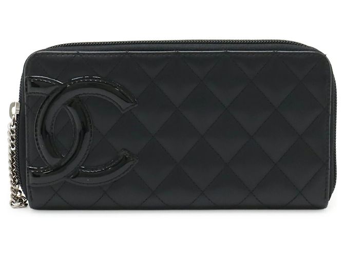 Cartera larga Chanel Cambon Line Coco Mark Negro Rosa - vista 2