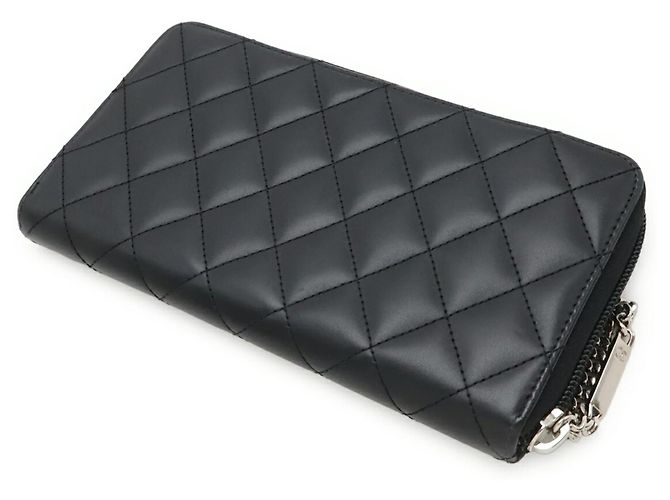 Cartera larga Chanel Cambon Line Coco Mark Negro Rosa - vista 3