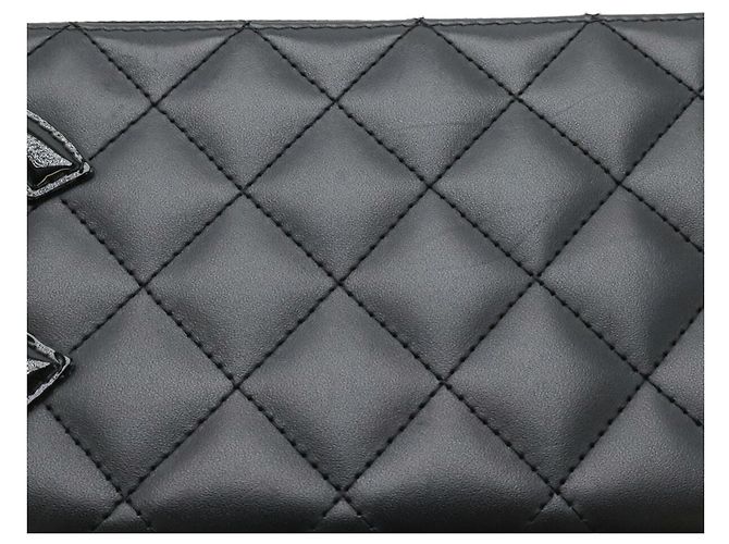 Cartera larga Chanel Cambon Line Coco Mark Negro Rosa - vista 5