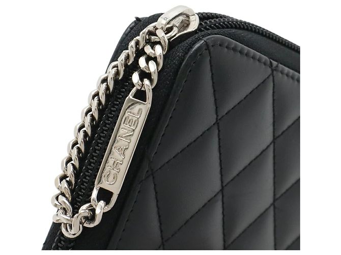 Cartera larga Chanel Cambon Line Coco Mark Negro Rosa - vista 6