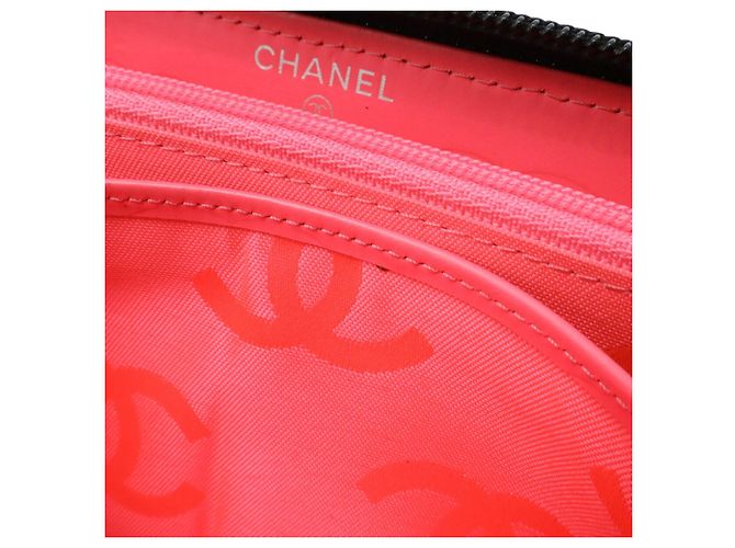 Cartera larga Chanel Cambon Line Coco Mark Negro Rosa - vista 7