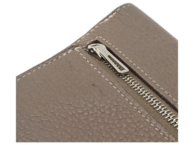 Billetera bifold larga Hermès Dogon Rect Verso Gris pardo - vista 5
