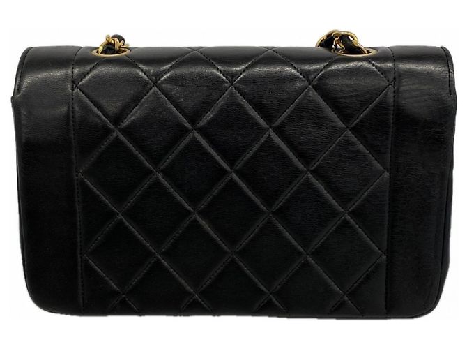 Borsa a Spalla Chanel Diana con Catena Nero - vista 11