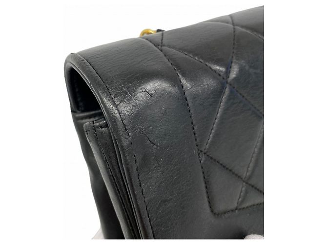 Borsa a Spalla Chanel Diana con Catena Nero - vista 6