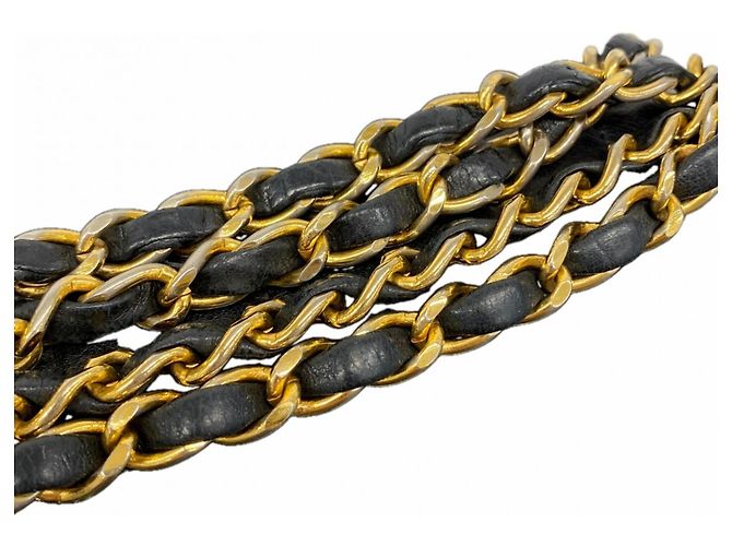 Borsa a Spalla Chanel Diana con Catena Nero - vista 9