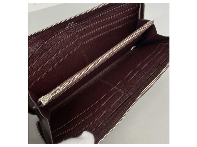 Hermès Cartera Hermes Azap Long Classic Swift Prune Ciruela - vista 3