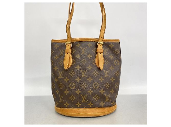 Borsa Tote Bucket PM Monogram Louis Vuitton Marrone - vista 10